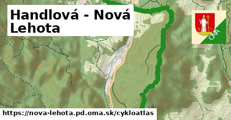 ikona Handlová - Nová Lehota: 0 m trás cykloatlas v nova-lehota.pd