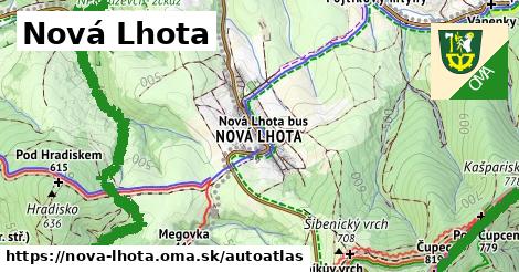 ikona Mapa autoatlas v nova-lhota