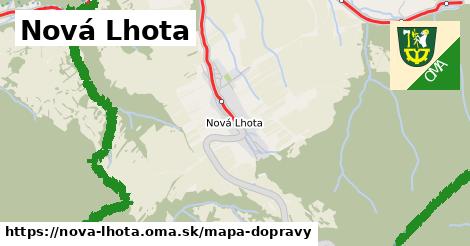 ikona Nová Lhota: 18 km trás mapa-dopravy v nova-lhota