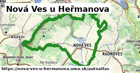 ikona Mapa autoatlas v nova-ves-u-hermanova