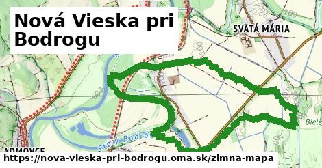 ikona Nová Vieska pri Bodrogu: 0 m trás zimna-mapa v nova-vieska-pri-bodrogu