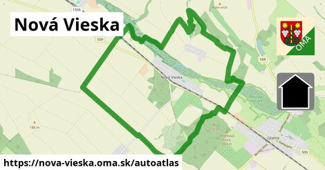 ikona Mapa autoatlas v nova-vieska