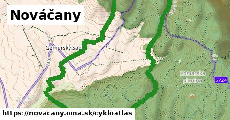 ikona Nováčany: 4,5 km trás cykloatlas v novacany