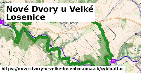 ikona Nové Dvory u Velké Losenice: 6,6 km trás cykloatlas v nove-dvory-u-velke-losenice