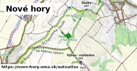 ikona Mapa autoatlas v nove-hory