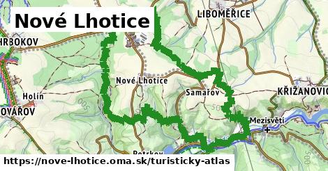 ikona Nové Lhotice: 300 m trás turisticky-atlas v nove-lhotice