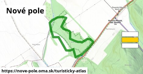 ikona Turistická mapa turisticky-atlas v nove-pole