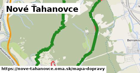 ikona Nové Ťahanovce: 66 km trás mapa-dopravy v nove-tahanovce