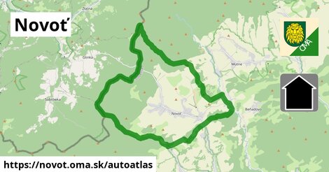 ikona Mapa autoatlas v novot