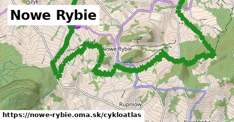 ikona Nowe Rybie: 7,5 km trás cykloatlas v nowe-rybie