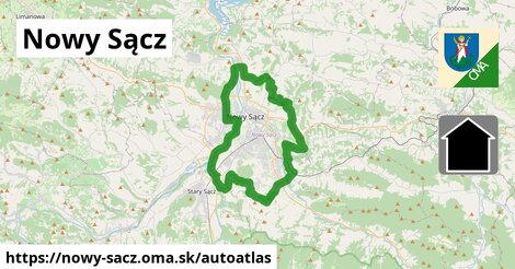 ikona Mapa autoatlas v nowy-sacz