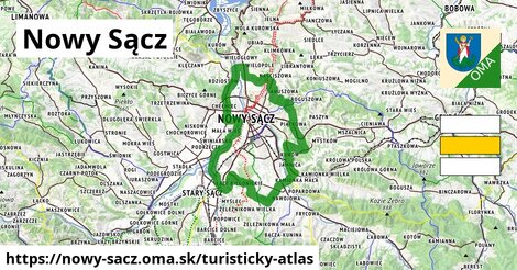 ikona Turistická mapa turisticky-atlas v nowy-sacz