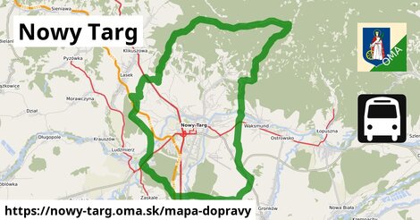 ikona Mapa dopravy mapa-dopravy v nowy-targ