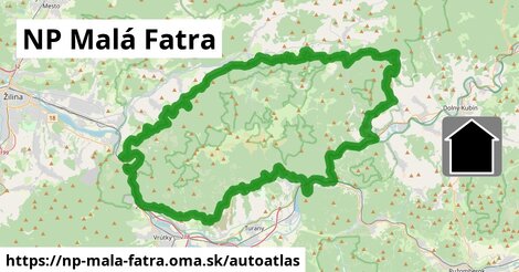 ikona Mapa autoatlas v np-mala-fatra