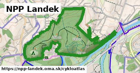 ikona NPP Landek: 1,15 km trás cykloatlas v npp-landek