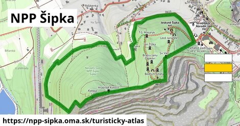 ikona Turistická mapa turisticky-atlas v npp-sipka