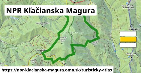 ikona Turistická mapa turisticky-atlas v npr-klacianska-magura