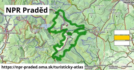 ikona NPR Praděd: 87 km trás turisticky-atlas v npr-praded