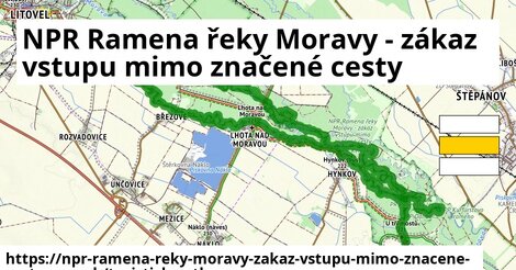 ikona NPR Ramena řeky Moravy - zákaz vstupu mimo značené cesty: 5,5 km trás turisticky-atlas v npr-ramena-reky-moravy-zakaz-vstupu-mimo-znacene-cesty