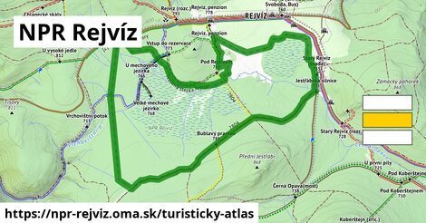 ikona Turistická mapa turisticky-atlas v npr-rejviz