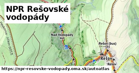 ikona Mapa autoatlas v npr-resovske-vodopady