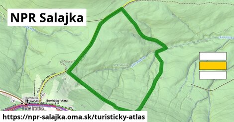 ikona NPR Salajka: 67 m trás turisticky-atlas v npr-salajka