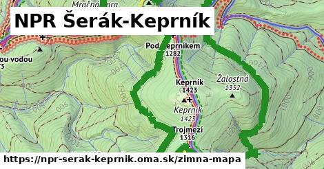 ikona Zimná mapa zimna-mapa v npr-serak-keprnik