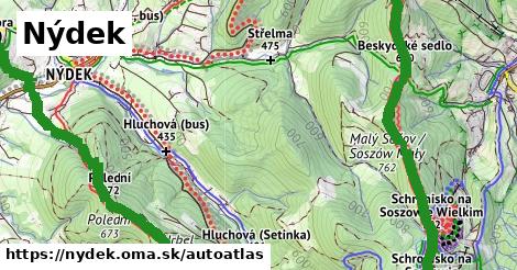 ikona Mapa autoatlas v nydek