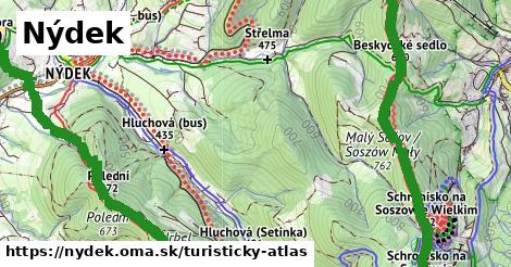 ikona Turistická mapa turisticky-atlas v nydek