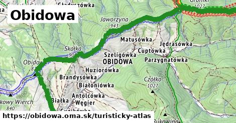 ikona Turistická mapa turisticky-atlas v obidowa