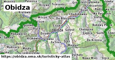 ikona Turistická mapa turisticky-atlas v obidza