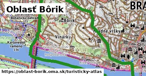ikona Oblasť Bôrik: 7,7 km trás turisticky-atlas v oblast-borik