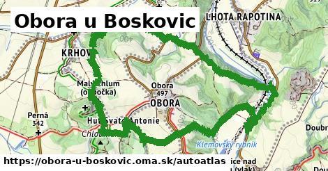 ikona Mapa autoatlas v obora-u-boskovic