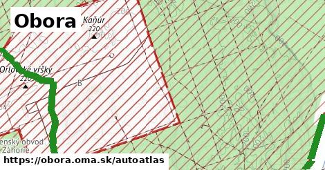 ikona Mapa autoatlas v obora