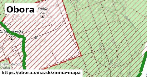 ikona Zimná mapa zimna-mapa v obora