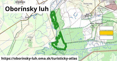 ikona Oborínsky luh: 0 m trás turisticky-atlas v oborinsky-luh