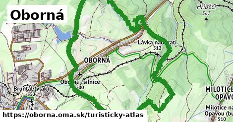 ikona Turistická mapa turisticky-atlas v oborna