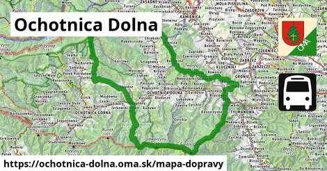 ikona Mapa dopravy mapa-dopravy v ochotnica-dolna