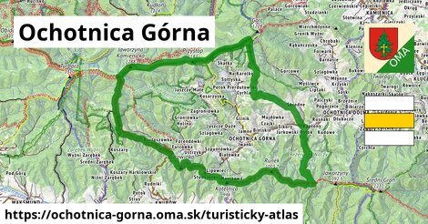 ikona Turistická mapa turisticky-atlas v ochotnica-gorna