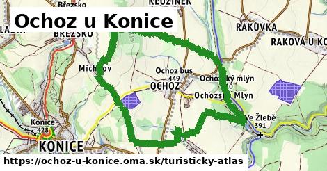 ikona Ochoz u Konice: 0 m trás turisticky-atlas v ochoz-u-konice