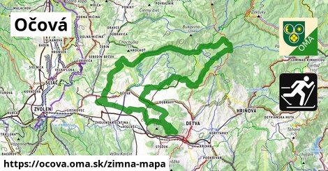 ikona Zimná mapa zimna-mapa v ocova