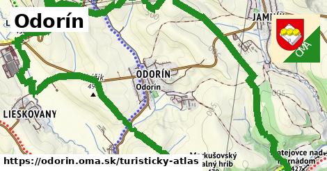 ikona Turistická mapa turisticky-atlas v odorin