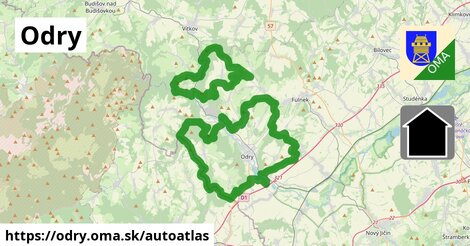 ikona Mapa autoatlas v odry