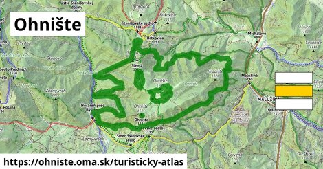 ikona Turistická mapa turisticky-atlas v ohniste