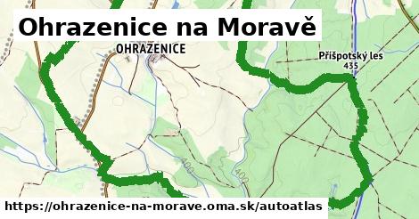 ikona Mapa autoatlas v ohrazenice-na-morave