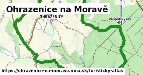 ikona Ohrazenice na Moravě: 0,79 km trás turisticky-atlas v ohrazenice-na-morave