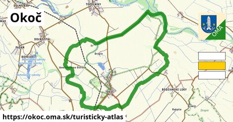 ikona Turistická mapa turisticky-atlas v okoc