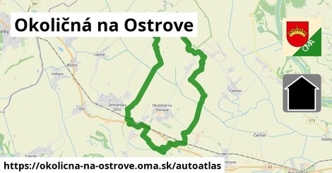 ikona Mapa autoatlas v okolicna-na-ostrove