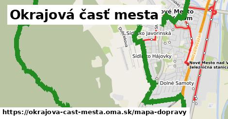 ikona Okrajová časť mesta: 13,2 km trás mapa-dopravy v okrajova-cast-mesta