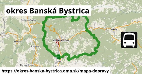 ikona okres Banská Bystrica: 660 km trás mapa-dopravy v okres-banska-bystrica